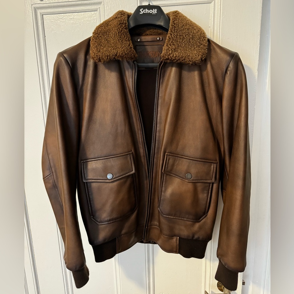 Thursday Boots aviator jacket size L